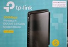 TP-Link TC-W7960 DOCSIS 3.0 WiFi Cable Modem Wireless Router Black 12V 300Mbps