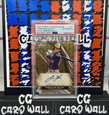 2024 Topps Chrome Black Autographs Christian Yelich #CBA-CY SuperFractor 1/1 