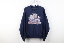 Vintage 90s Streetwear Womens Medium Faded Cat Kitten Bird Crewneck Sweatshirt