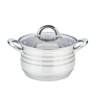 Edelstahltopf mit Deckel induktionsgeeignet 18cm 2,9l | Maestro MR-3513-18 - Bild 1 von 3