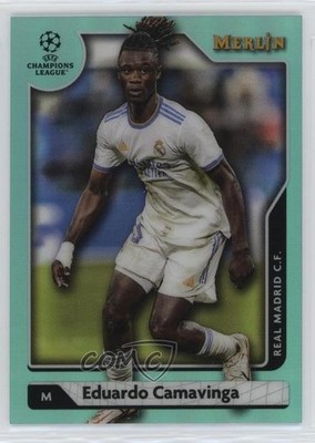 2021 Merlin Collection Chrome UEFA Club Competitions /199 Eduardo Camavinga 15ue