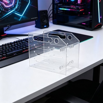 Festplattenhalterungsbox 3,5-Zoll-HDD-Stack-Rack 3,5-Zoll-HDD-Acrylhalterung