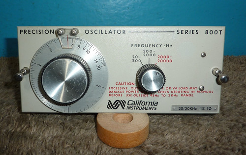 California Instruments 800T Precision Oscillator 20/20KHz
