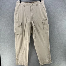 Tommy Hilfiger Mens Cargo Pants 30x30 Beige Pantalones Cotton Straight Leg
