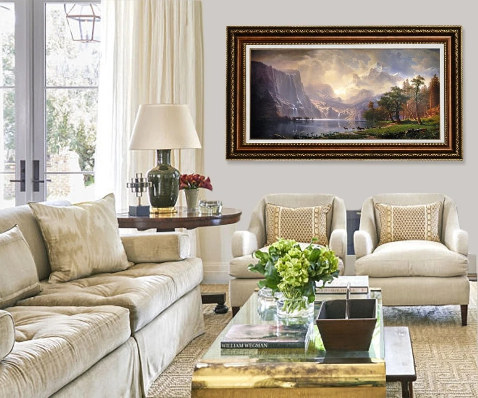 -Among the Sierra Nevada Mountains, California (1868), By Albert Bierstadt Oi... - Image 3 of 3