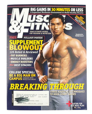 October 2006 Joe Weider's MUSCLE & FITNESS Magazine With Poster
