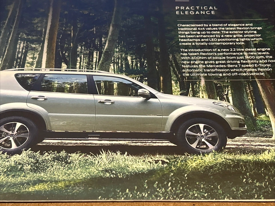 The Ssangyong Rexton Range 16 Page Original Car Sales Brochure - Image 2 of 4