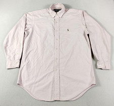 Ralph Lauren Yarmouth Shirt Mens 15.5 32/33 Pink Classic Fit Preppy Pony Office