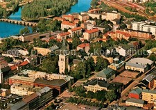 Karlstad Sweden veduta aerea con chiesa del Duomo