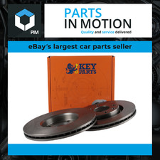 2x Brake Discs Pair Vented fits CITROEN C3 Pluriel Front 1.4 1.6 1.4D 03 to 10