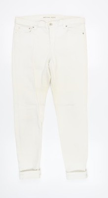 Michael Kors Skinny-Damenjeans Elfenbein, Größe 8