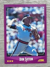 1988 Score Baseball Card Don Sutton #105 California Angels MLB