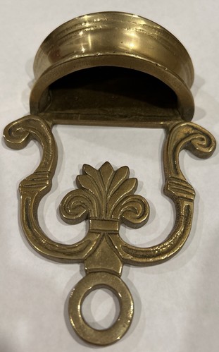 Holy Water Font Brass Wall Cross Hanging Christianity Vintage Wall Hang Decor - Picture 2 of 9