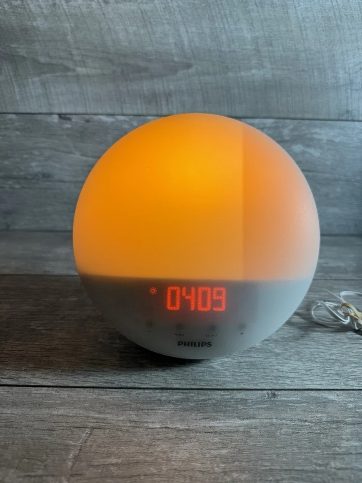 Philips HF3510 Luz de Despertar Alarma Radio FM Color Amanecer Atardecer Simulación Foto 3 de 4