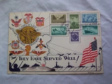 1946  WWII HONORABLE DISCHARGE FDC FROM FLEETWOOD DOROTHY KNAPP