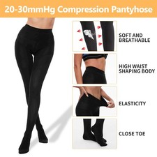 Medical Compression Pantyhose 20-30 mmHg Support Medical Varicose Vein Stockings