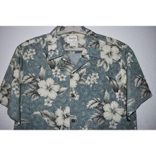 Naniloa Hawaiian Shirt XL Coconut Shell buttons Authentic Hawaii USA Made Pocket