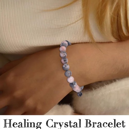 12PCS 8mm Beaded Bracelets for Women Men Crystal Bracelet Semi-Precious Gemstone - Picture 3 of 6