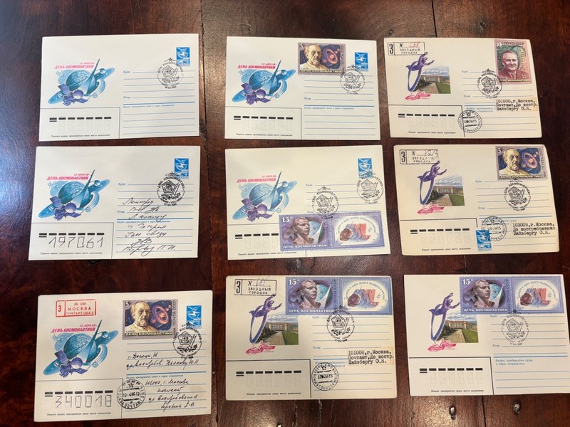 Russia Space 22 Covers GAGARIN 25th Anniv 4/12/1986 !!