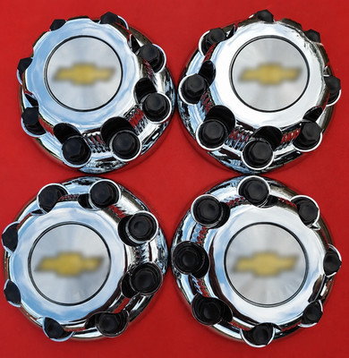 4 PCS 8-Lug Chrome Wheel Center Hub Cap Fits Chevy Express Van 2500 3500