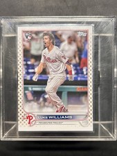 Topps 2022 Series 1 Luke Williams Philadelphia Phillies RC Rookie Card No. 62. rookie card picture