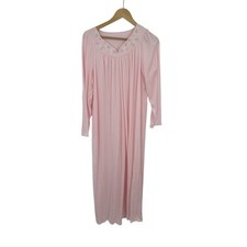 Vintage Shadowline Nightgown Womens M Embroidered Lace Feminine Modest Dainty