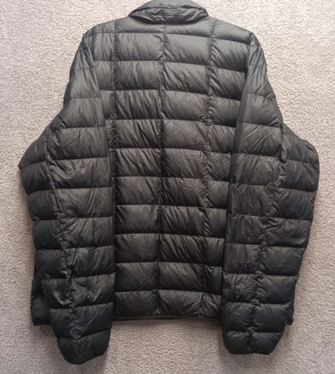 Chaqueta de plumón REI cooperativa negra acolchada acolchada para hombre XXL 100 % nailon reciclado Foto 3 de 4