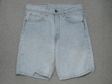 SF19409 USA VINTAGE 1980s LEVI'S 505 DENIM JEAN SHORTS 32 msr 29"x8"