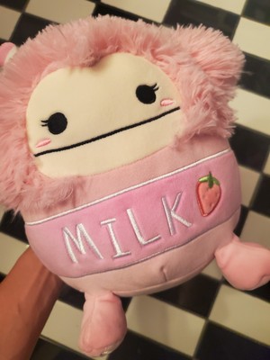 Pink Squishmallow 8” Brina the Bigfoot Strawberry Milk Epic