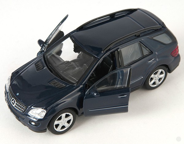 Blitz Versand Mercedes Ml 350 Dunkel Blau/Blue Welly Modell Auto 1:34-39 Neu Ovp-image