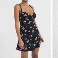 Urban Outfitters Butterfly Print Sun Dress