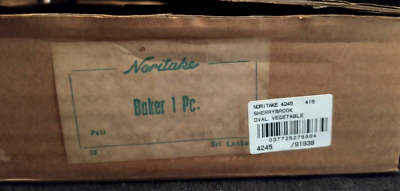 Noritake Sherrybrook Vegetable Salad Oval Serving Baker Bowl 4245