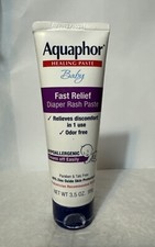 Aquaphor Healing Paste Baby Fast Relief Diaper Rash Paste Hypoallergenic 3.5 Oz