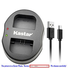Kastar Battery Dual USB Charger for Sony NP-FP50 NP-FP51 Sony DCR-DVD304 DVD304