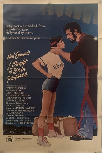 I OUGHT TO BE IN PICTURES Original One Sheet Movie Poster - 1982