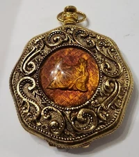 Vtg 1960s Max Factor Geminesse Powder Compact Minty Mint