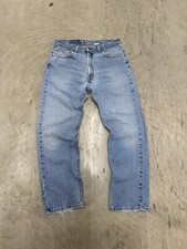 Men's VTG Levis 505 Regular Fit Denim Jeans SZ 34x30 Blue USA Made Light Wash