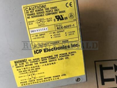 UESD 1PC IEI ACE-925T-1 48V 250W AT Power Supply