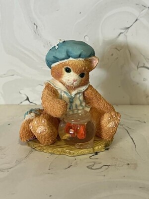 Enesco Calico Kitten - Fishing For A Friend 1994
