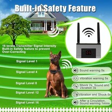 Wireless Electronic DOG PET Fence System RECHARGEABLE WATERPROOF COLOR ONE DOG