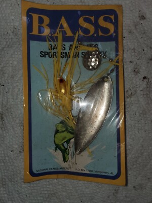 Plaque B.A.S.S. – Permis De Pêche Vintage, Bass Anglers Sportsman Society, Occasion