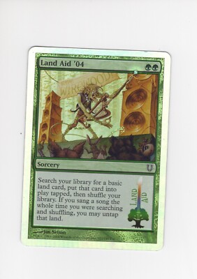 Land Aid '04 Unhinged HP bend FOIL MTG Magic the Gathering 