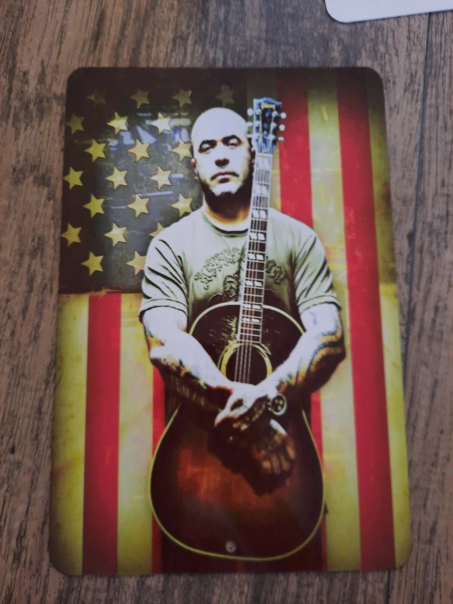 Aaron Lewis USA Flag and Guitar Photo 8x12 Metal Wall Sign