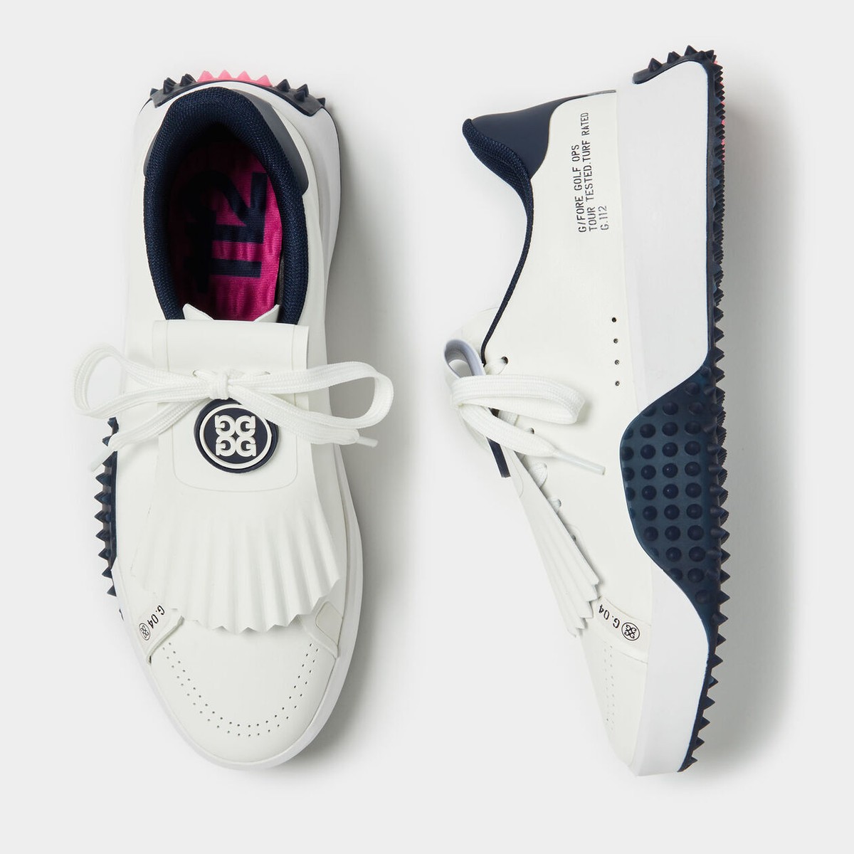 New G/FORE GFORE WOMENS G.112 KILTIE GOLF SHOE GLF000022-STWT W 7