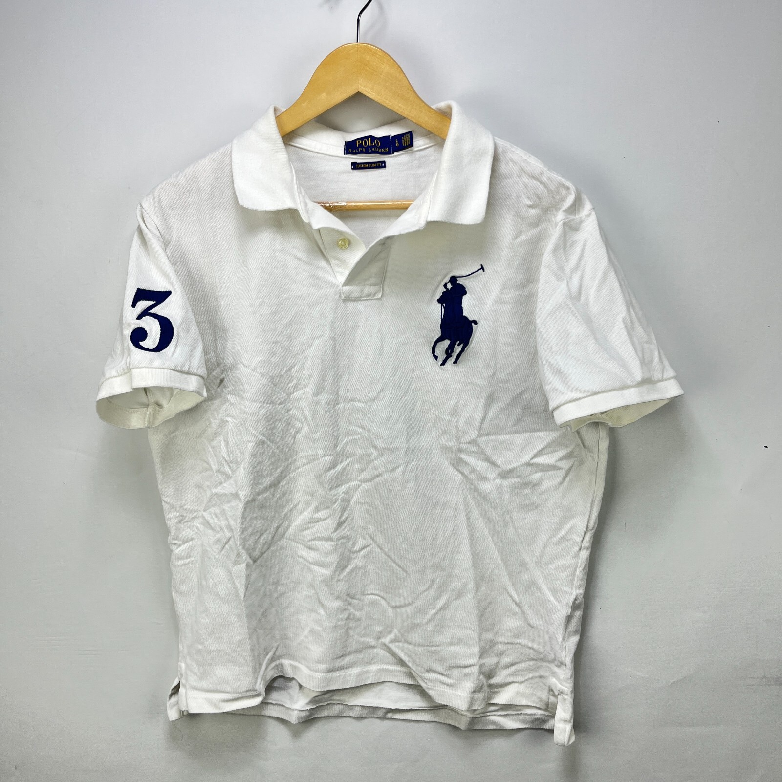 Polo vintage Ralph Lauren Y2K Big Pony camicia grande