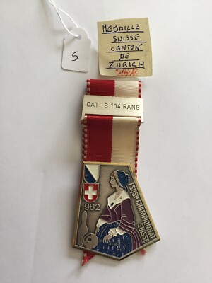Medaille Schweiz Kanton 1982 (70-48/6)