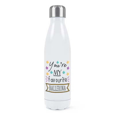 You're My Favourite Ballerina Stars Doppelwand Trinkflasche Beste Balletttänzerin