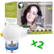 (SET 2) Cat Calming Pheromones Diffuser Kit H...