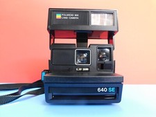 Vintage Polaroid 640 SE Instant Camera 600 Land Camera with Strap 640SE