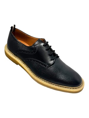Bally Nek 6222929 Men's Black Perforated Deer Grained Leather MSRP